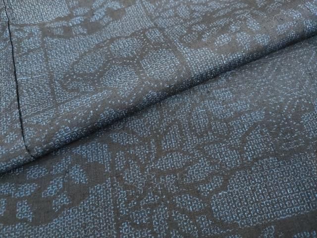 吉祥草花文 正絹