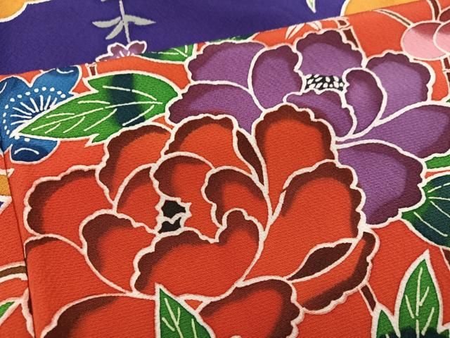 紅型 流水草花文