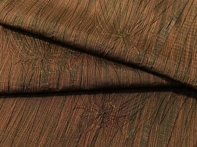 平和屋着物 上質な紬 絞り 吉祥文 正絹 vp