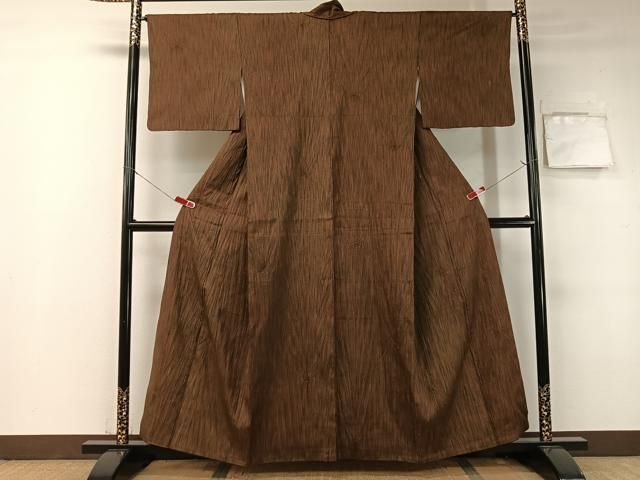 平和屋着物 上質な紬 絞り 吉祥文 正絹 vp