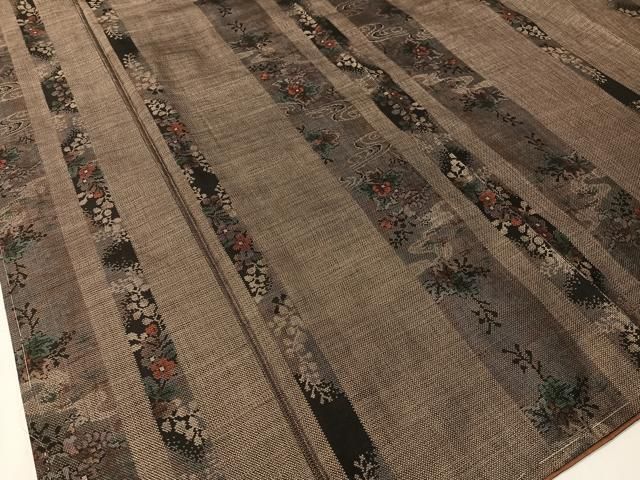  平和屋着物 本場大島紬 9マルキ 流水花間道 正絹 vp 紬 着物