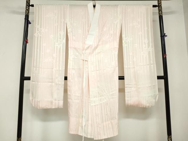 平和屋着物 振袖用長襦袢 無双仕立て 手毬草花地紋 暈し染め 正絹 ud