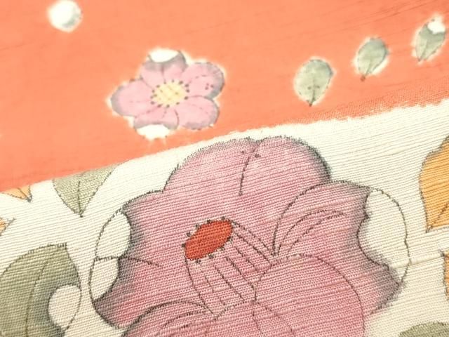 平和屋着物○九寸名古屋帯 紬地 絞り 辻が花 正絹 逸品 DAAZ3244ob