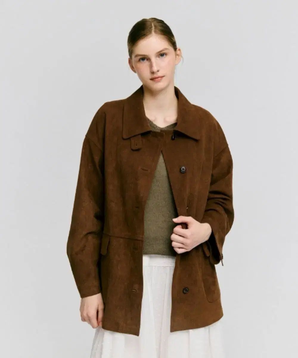 ディパウンド depound スウェード ジャケット