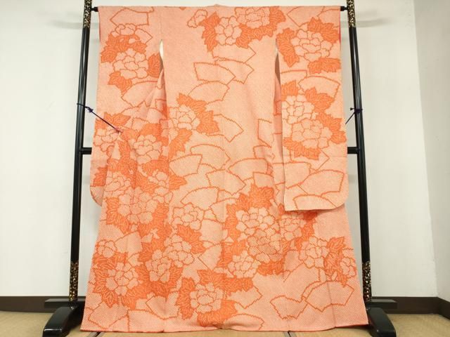 平和屋着物 豪華振袖 総絞り 舞花文 正絹 ud