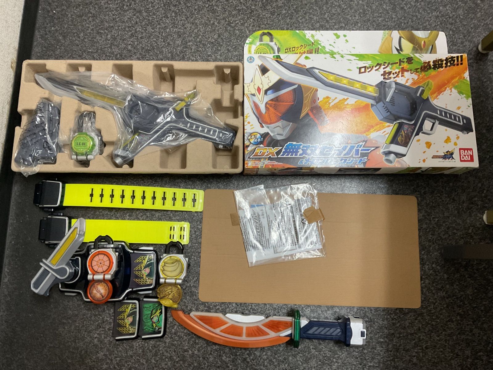 仮面ライダー鎧武 戦 ドライバー オレンジロックシード バナナロックシード メロンロックシード 鎧武フェイスプレート 龍玄フェイスプレート 無双セイバー 大橙丸 だいだいまる