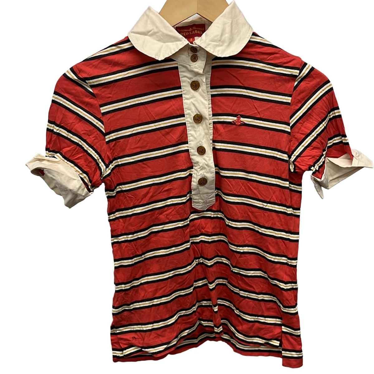 ヴィヴィアンウエストウッドレッドレーベル 半袖ポロシャツ サイズ2 M