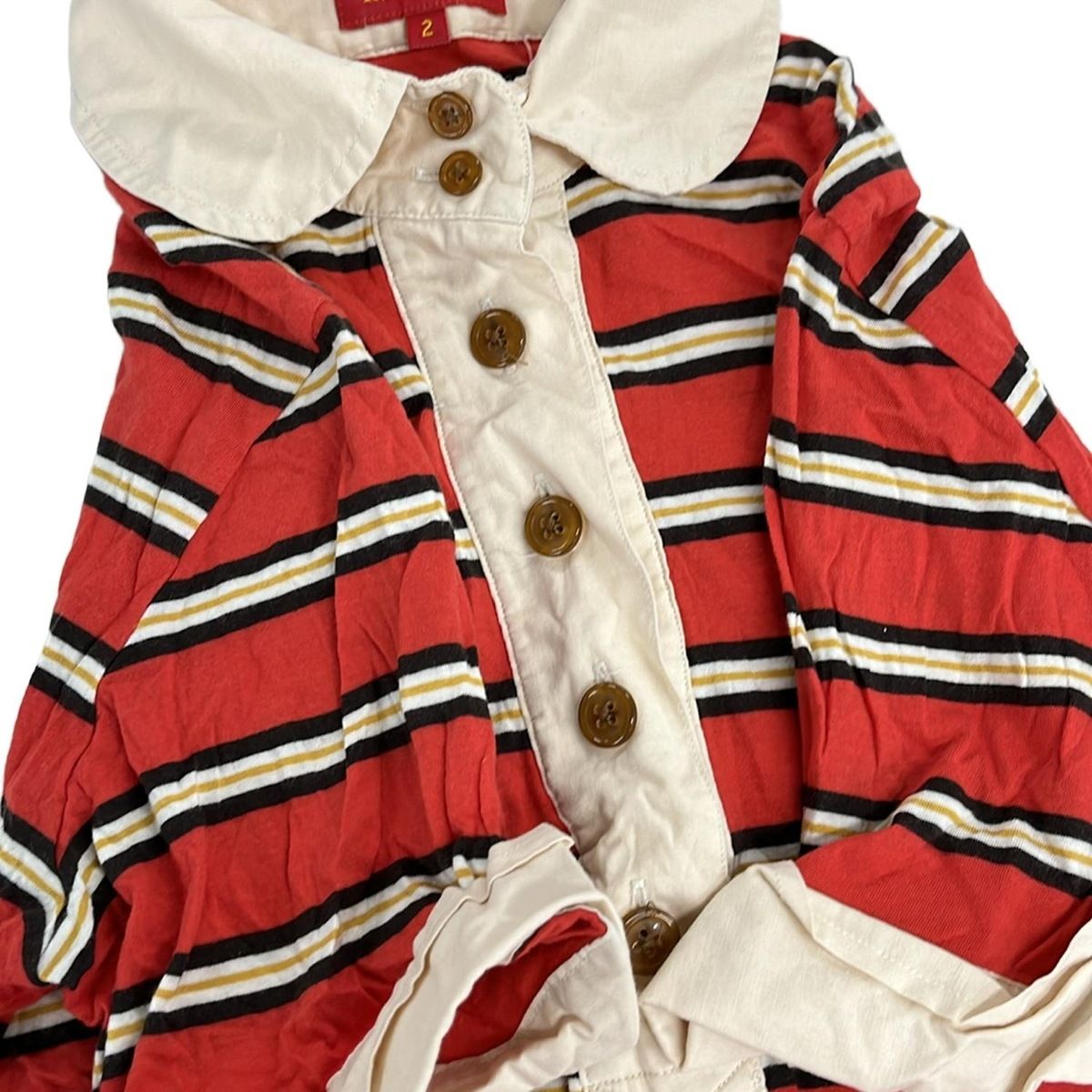 ヴィヴィアン　ウエストウッド　レッドレーベル　ストライプ 半袖ポロシャツ ヴィヴィアンウエストウッドレッドレーベル 半袖ポロシャツ サイズ2 M