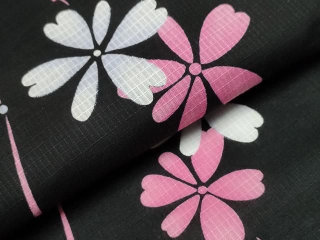 よろけ縞舞花文