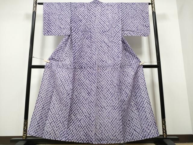 平和屋着物∴夏物 浴衣 有松鳴海絞り 蜘蛛絞り 綿 ng