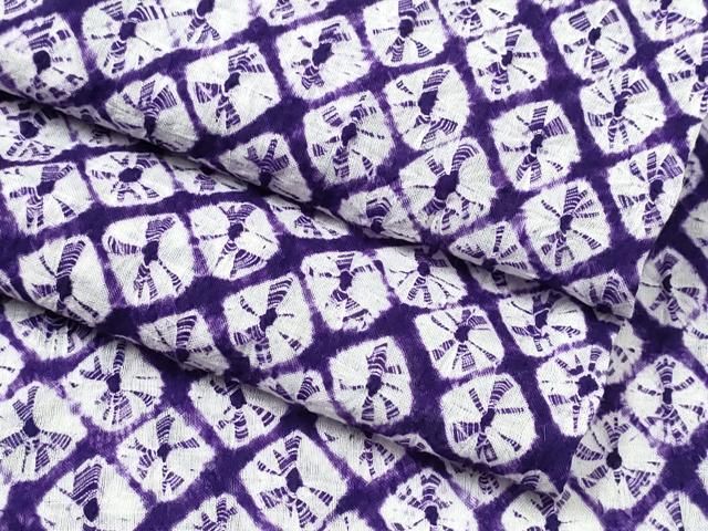 平和屋着物∴夏物 浴衣 有松鳴海絞り 蜘蛛絞り 綿 ng