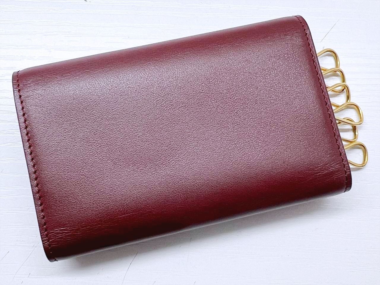 ほぼ未使用 Cartier カルティエ マスト スムースレザー キーケース