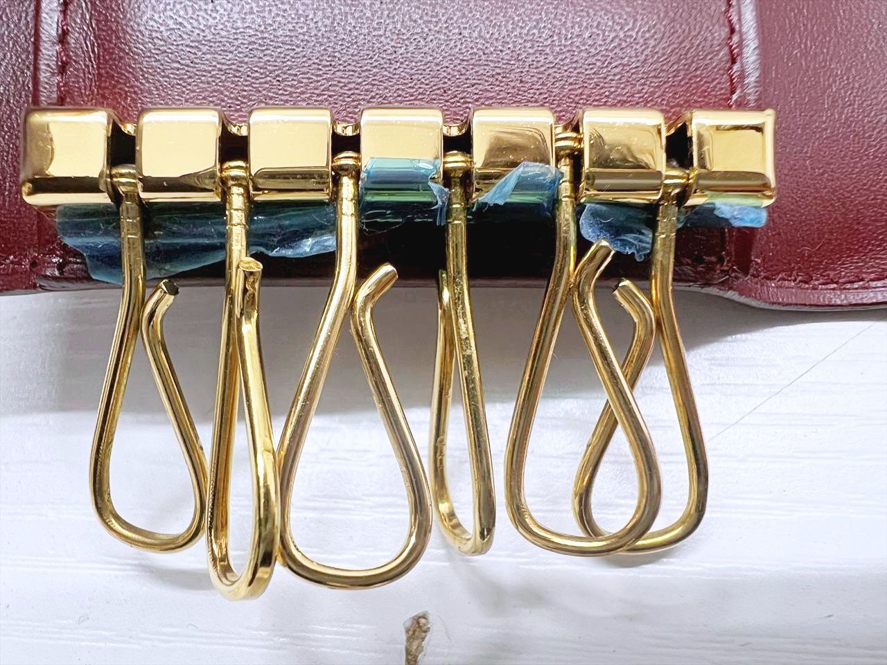 ほぼ未使用 Cartier カルティエ マスト スムースレザー キーケース