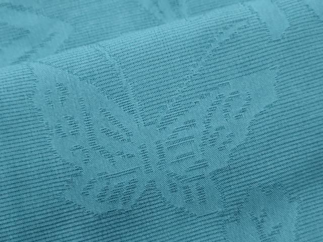  平和屋着物 夏物 色無地 舞蝶草花紋紗 縹色 正絹 ze 色無地 着物