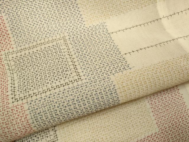 紗紬 色紙重ね文