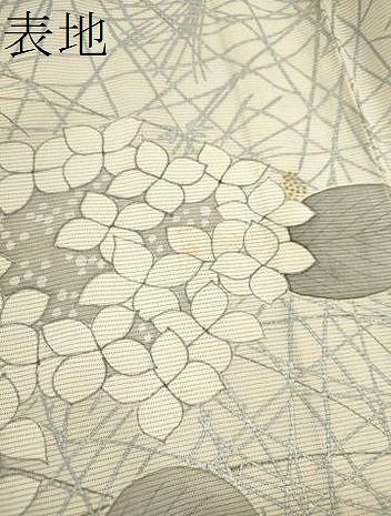 平和屋着物＊夏物 訪問着 絽 紫陽花 金銀彩 正絹 逸品 CABB2261ze