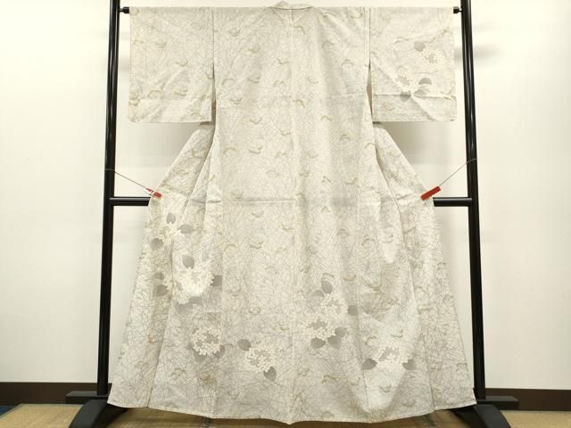 平和屋着物＊夏物 訪問着 絽 紫陽花 金銀彩 正絹 逸品 CABB2261ze