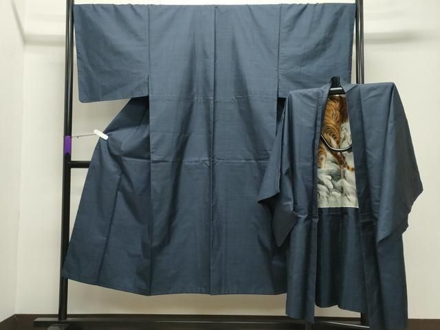 平和屋着物 男性 本場大島紬 アンサンブル 100亀甲 総詰め 正絹 gh