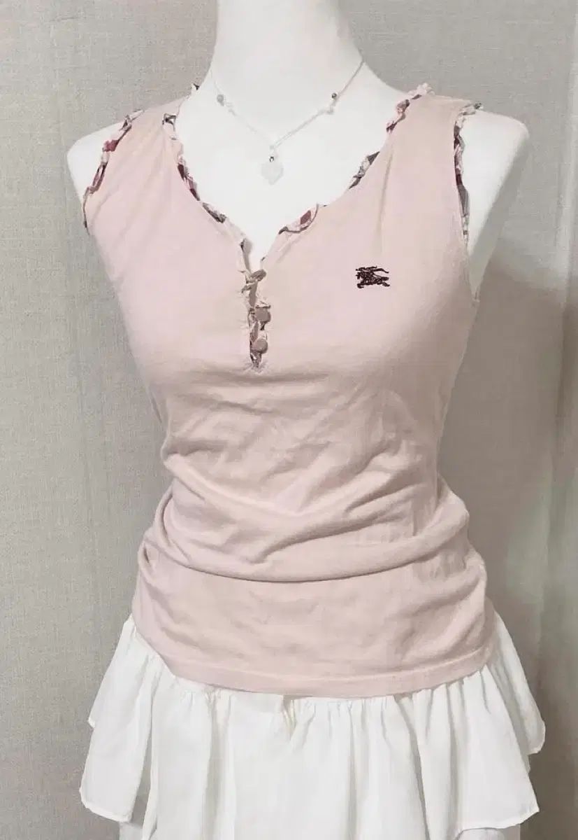 バーバリー ブルーレーベル ピンク スリーブレス