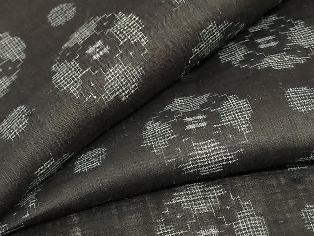 平和屋着物 夏物 重要無形文化財 本場宮古上布 幾何学丸文 苧麻 jd