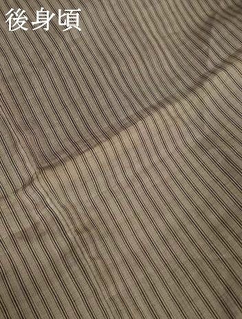  平和屋着物 夏物 石川県指定無形文化財 能登上布 本麻手織上布 縞 ロング丈 ますいわ屋扱い 麻 jd 紬 着物