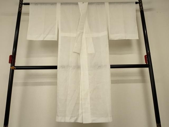 平和屋着物 夏物 長襦袢 流水舞桜紋紗 白色 jd