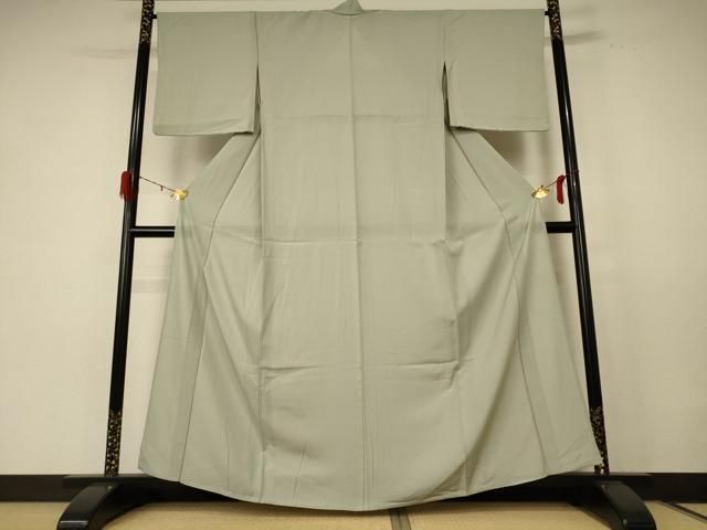 平和屋着物 夏物 色無地 絽 柳鼠色 正絹 jd