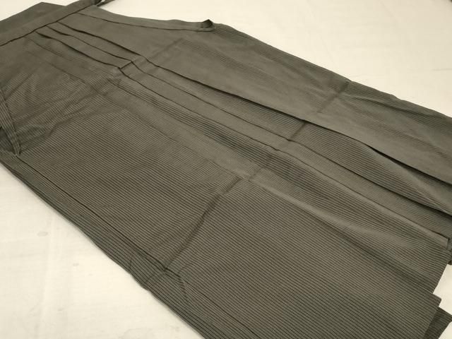 平和屋着物 夏物 男性 行灯袴 縞 正絹 jd