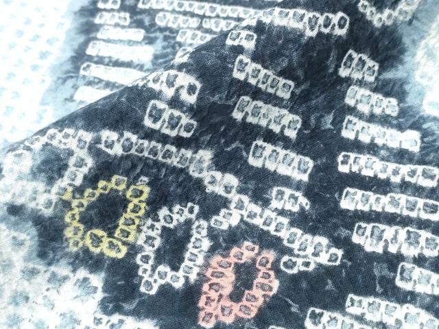  平和屋着物∴夏物 浴衣 有松鳴海絞り 草花間道 綿 ng 浴衣単品 浴衣