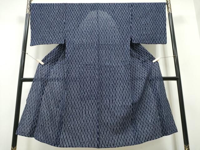 平和屋着物∴夏物 男性 浴衣 有松鳴海絞り よろけ縞 綿 ng