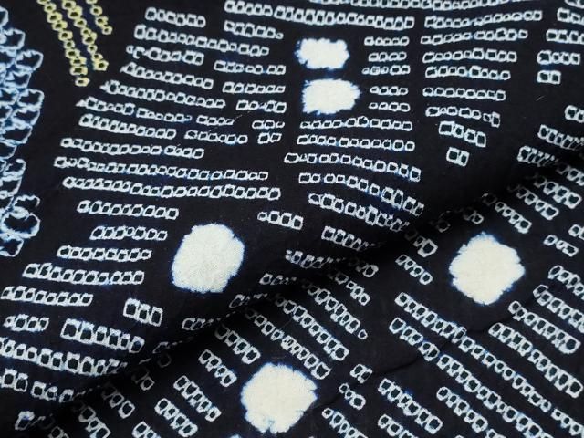 有松鳴海絞り 枝葉文