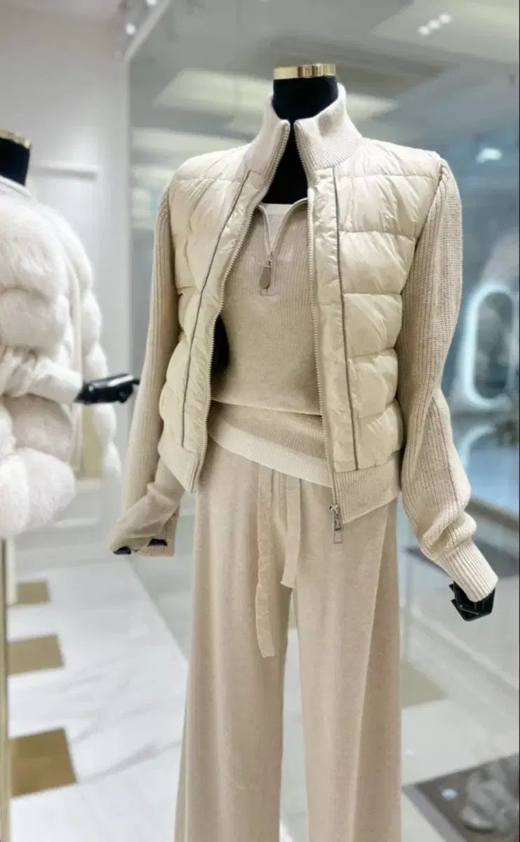 ジュディス 輸入衣類 ブリスミン ニットダウン ベージュ