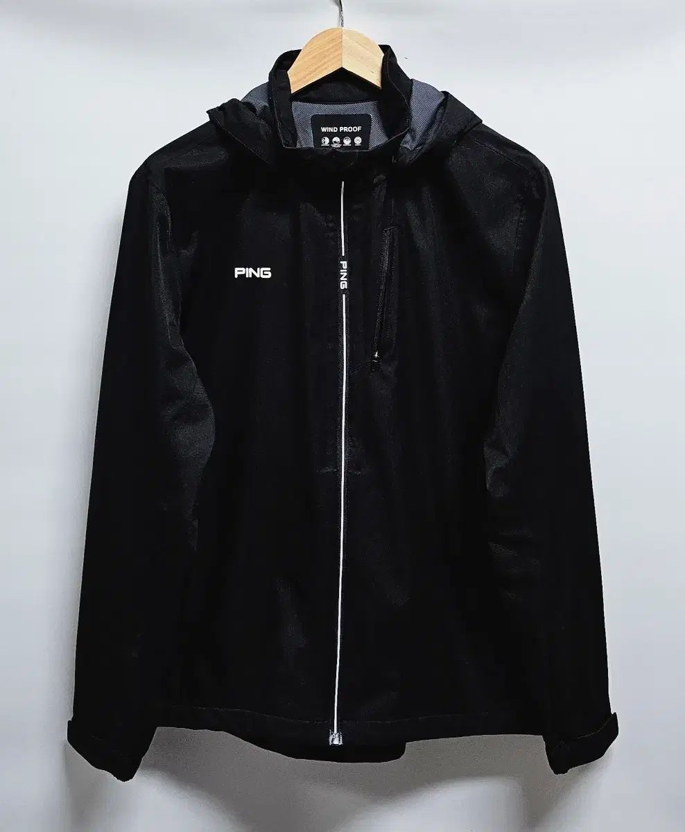 PING 핑 ゴルフ ウィンドブレーカー WHO フード ブラック ジャケット 100