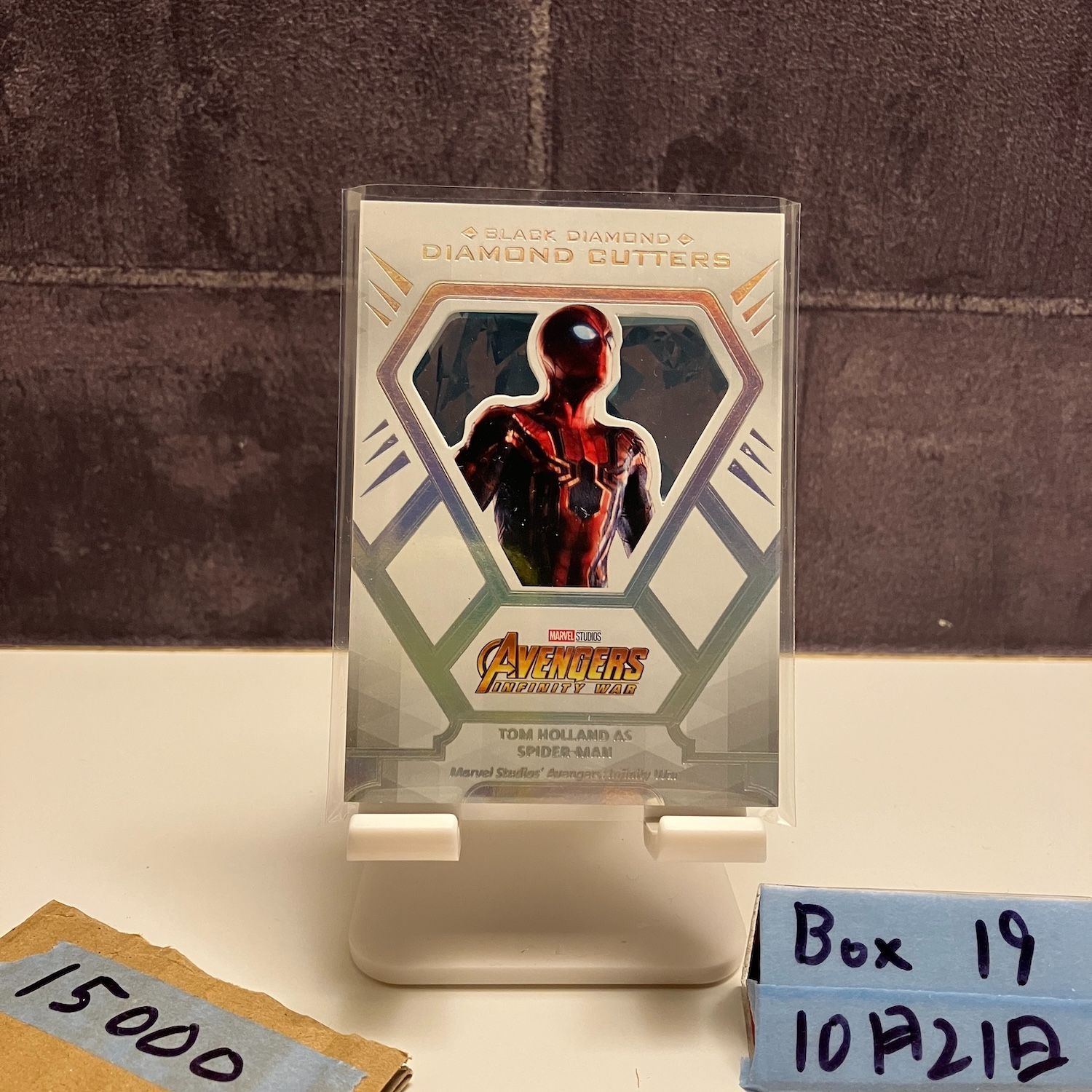 2021 Upper Deck Black Diamond Tom Holland as Spider-Man Marvel Studios Cutters Infinity Saga カード