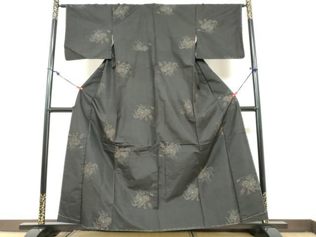 平和屋着物 本場大島紬 アンサンブル 地空き 兜 かぶと 正絹 ud