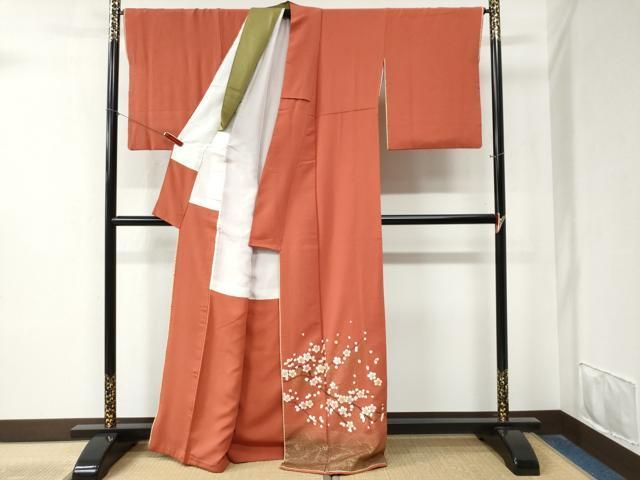 平和屋着物 色留訪問着 枝桜文 金彩 正絹 yc