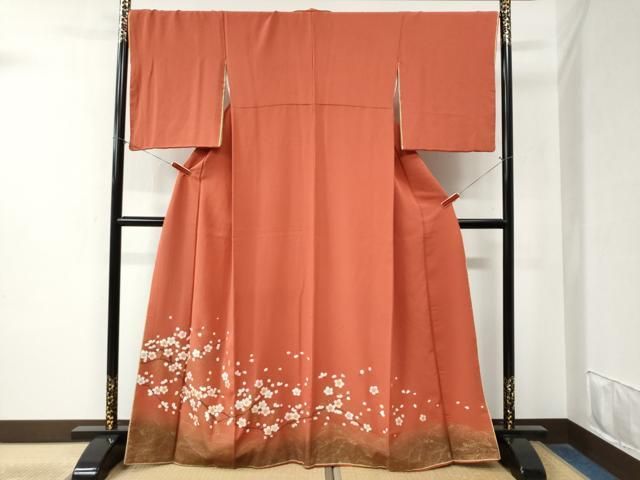 平和屋着物 色留訪問着 枝桜文 金彩 正絹 yc