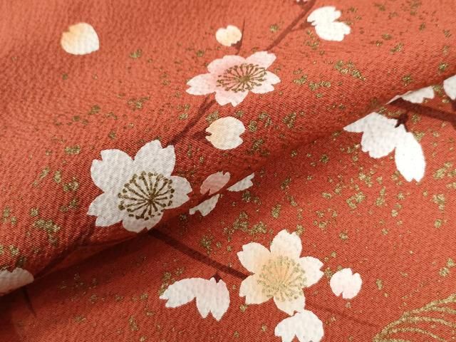 色留訪問着 枝桜文