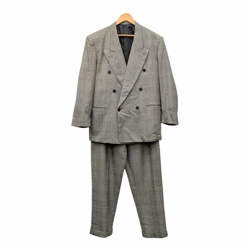 22 VALOR バロール BEAMS 鴨志田康人氏 ビームス旧ライン Tasmanian Wool ダブル ジャケット スーツ セットアップ 総裏 グレンチェック