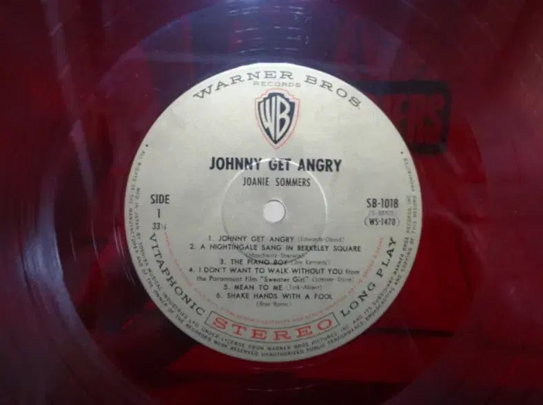 日本 LP Joanie Sommers 1963 年 早い RED WAX