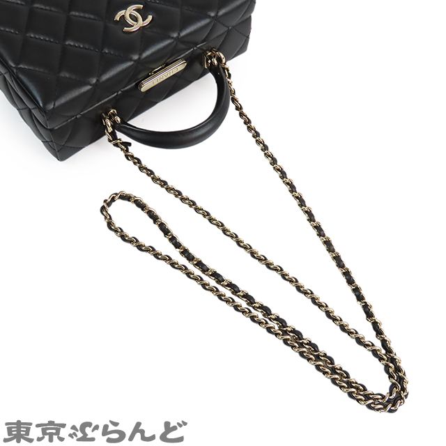 CHANEL シャネル チェーン ショルダーバッグ ラムレザー 訳あり正規品 シャネル CHANEL チェーンショルダーバッグ AS5167 ブラック ゴールド