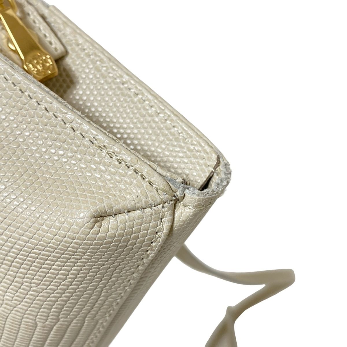  VIOLAd ORO ヴィオラドーロ 財布 アイボリー ショルダーウォレット 型押し加工 レザー その他 小物