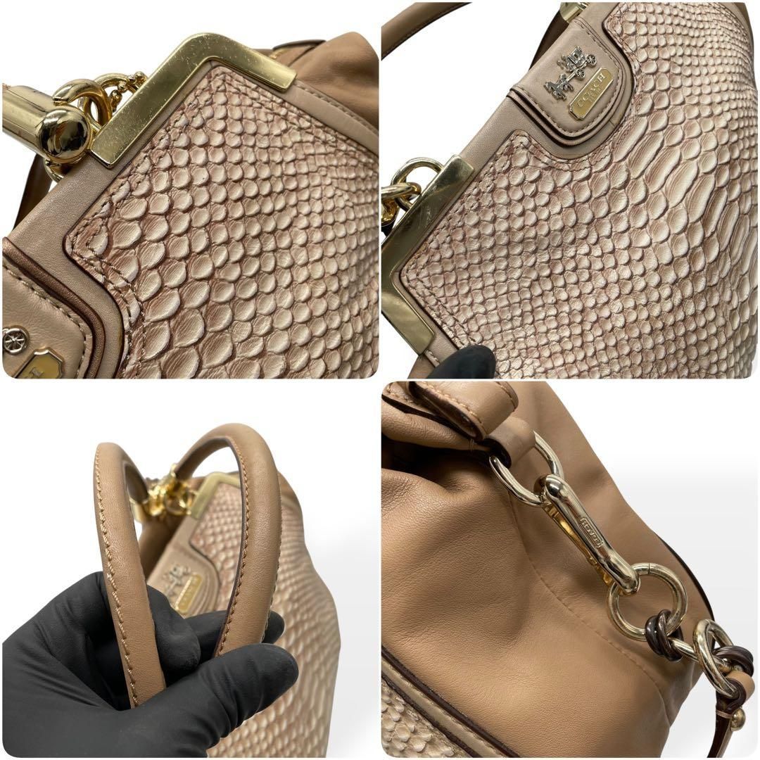 極美品 希少 COACH コーチ 2way ハンドバッグ ショルダーバッグ