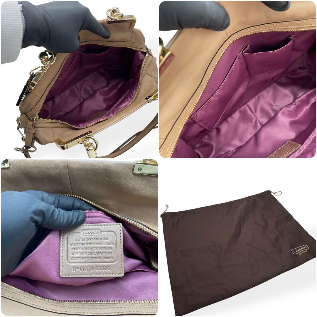 極美品 希少 COACH コーチ 2way ハンドバッグ ショルダーバッグ