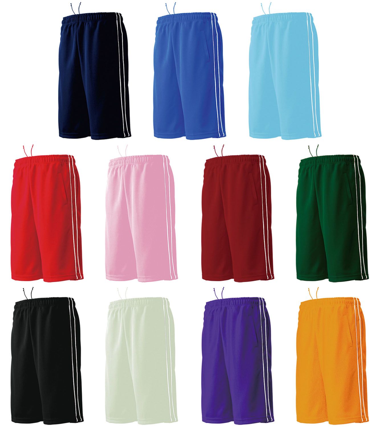 ウンドウ wundou パイピングハーフパンツ メンズ レディース 学校 体操服 ジャージ パンツ ハーパン パイピング 吸汗速乾 運動 Athleisure 吸汗 速乾 軽量  P2080 0029 ブロンズグリーン