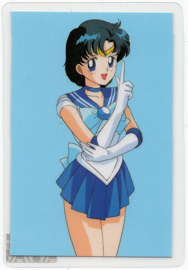 【希少】セーラーマーキュリー　ビッグタペストリー　約105㎝　水野亜美　激レア 劇場版『美少女戦士セーラームーンEternal』水野亜美＆火野レイ紹介