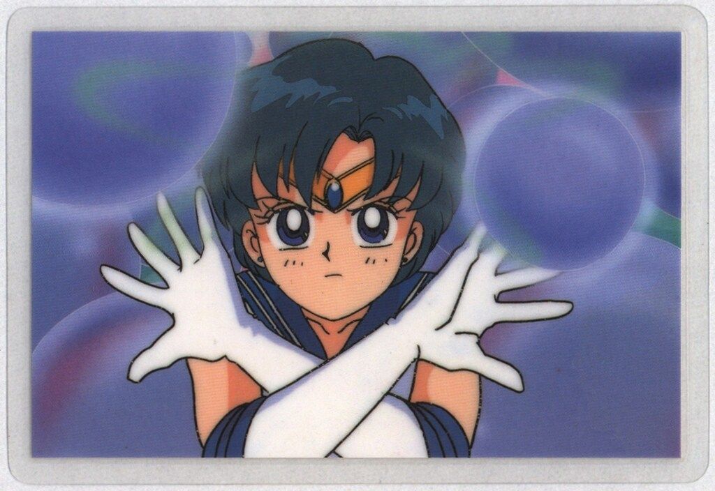 【希少】セーラーマーキュリー　ビッグタペストリー　約105㎝　水野亜美　激レア 希少】セーラーマーキュリービッグタペストリー約105㎝水野亜美激レア