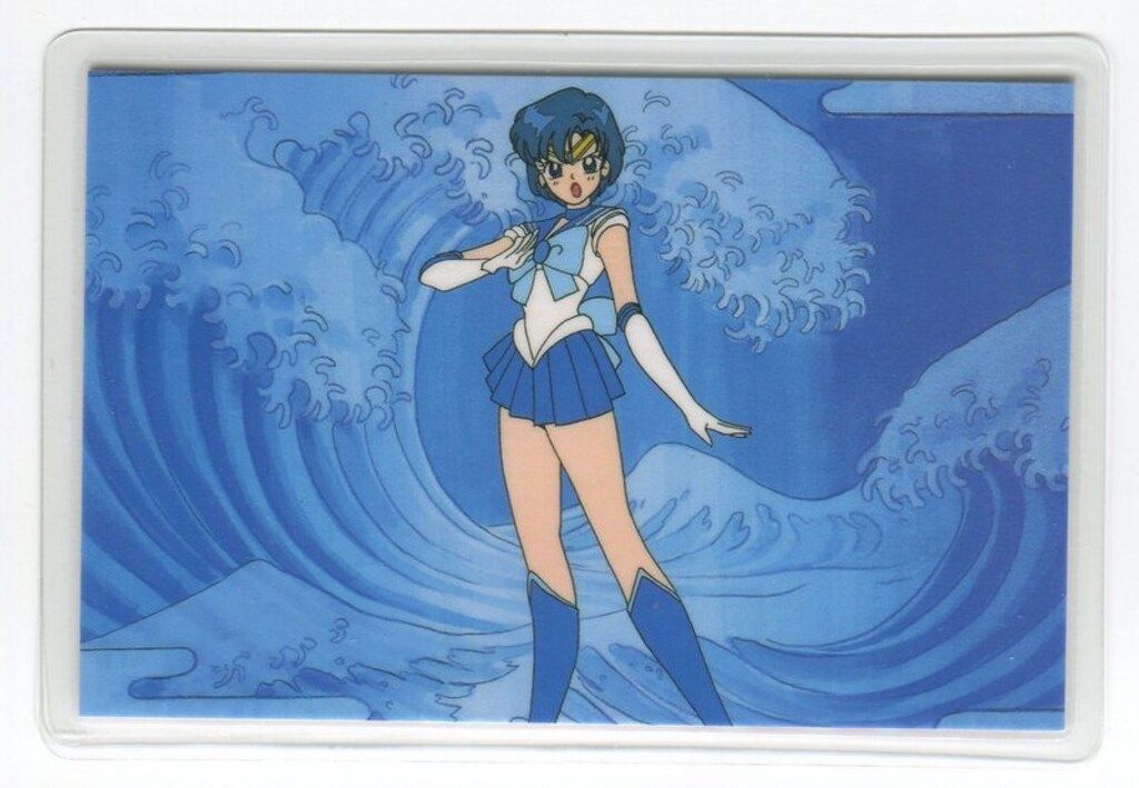 【希少】セーラーマーキュリー　ビッグタペストリー　約105㎝　水野亜美　激レア 希少】セーラーマーキュリービッグタペストリー約105㎝水野亜美激レア