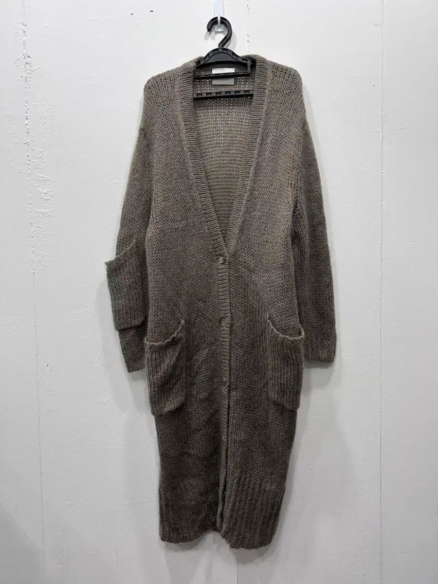 アクネ Acne ファッション モヘア カーディガン ロング丈 XS ココア色