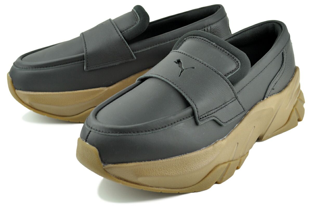  プーマ ローファー ウィメンズ プーマブラック ガム PUMA LOAFYR WNS BLACK-GUM 397730-03 ローファー 革靴 靴